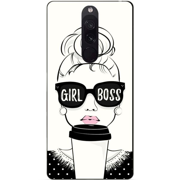 

Силиконовый чехол бампер Candy для Xiaomi Redmi 8 с рисунком Girl Boss