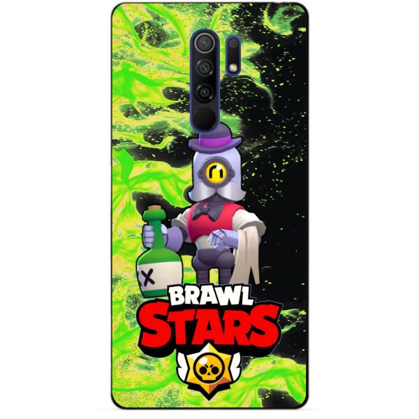

Силиконовый чехол бампер Candy для Xiaomi Redmi 9 с Героем Brawl Stars Барли