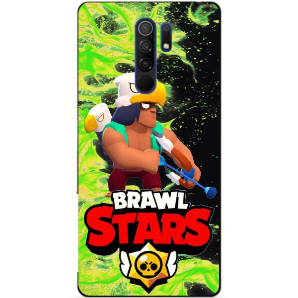 

Силиконовый чехол бампер Candy для Xiaomi Redmi 9 с Героем Brawl Stars Бо