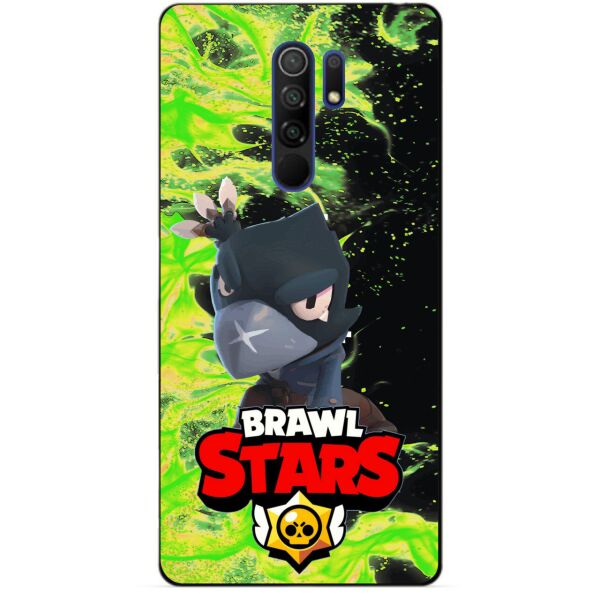 

Силиконовый чехол бампер Candy для Xiaomi Redmi 9 с Героем Brawl Stars Ворон