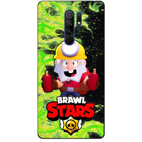 

Силиконовый чехол бампер Candy для Xiaomi Redmi 9 с Героем Brawl Stars Динамайк