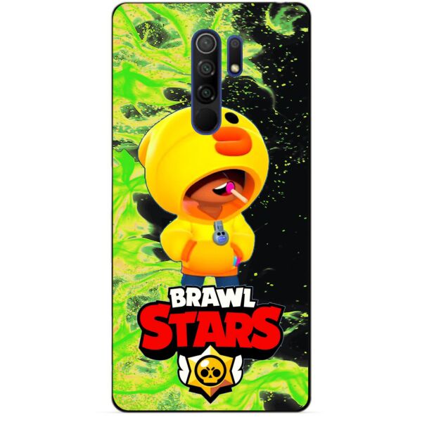 

Силиконовый чехол бампер Candy для Xiaomi Redmi 9 с Героем Brawl Stars Леон утка
