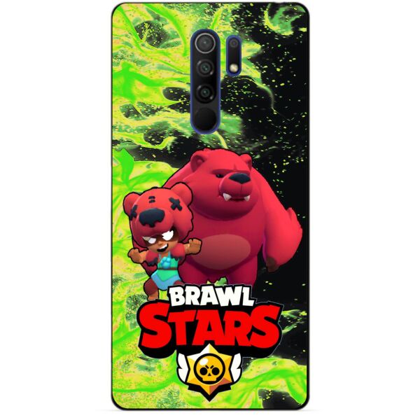 

Силиконовый чехол бампер Candy для Xiaomi Redmi 9 с Героем Brawl Stars Нита Мишка