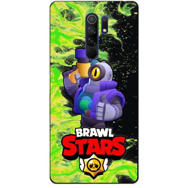 

Силиконовый чехол бампер Candy для Xiaomi Redmi 9 с Героем Brawl Stars Рико