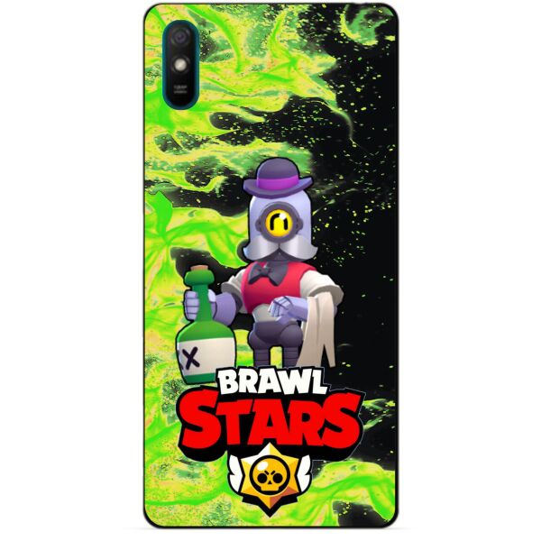 

Силиконовый чехол бампер Candy для Xiaomi Redmi 9a с Героем Brawl Stars Барли