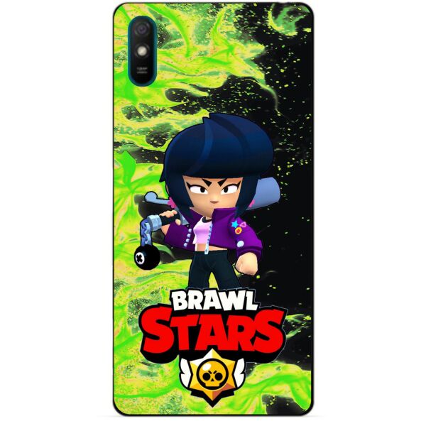 

Силиконовый чехол бампер Candy для Xiaomi Redmi 9a с Героем Brawl Stars Биби