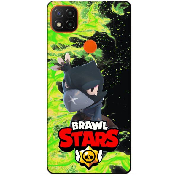 

Силиконовый чехол бампер Candy для Xiaomi Redmi 9c с Героем Brawl Stars Ворон