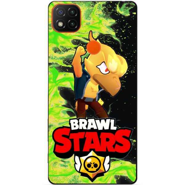 

Силиконовый чехол бампер Candy для Xiaomi Redmi 9c с Героем Brawl Stars Ворон Феникс
