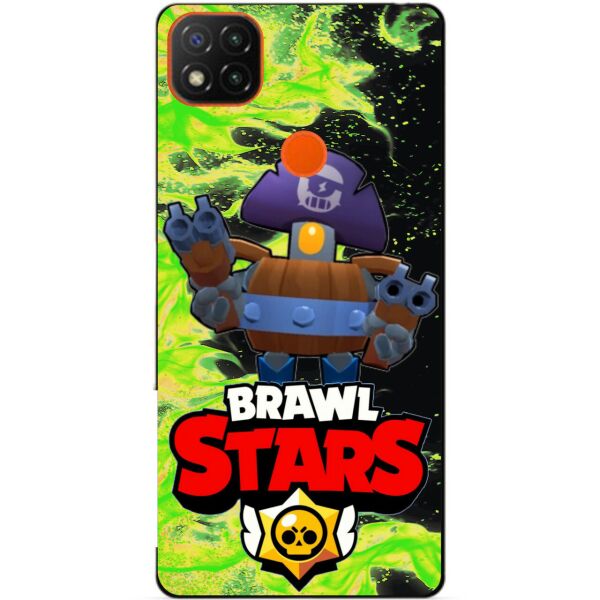 

Силиконовый чехол бампер Candy для Xiaomi Redmi 9c с Героем Brawl Stars Деррил