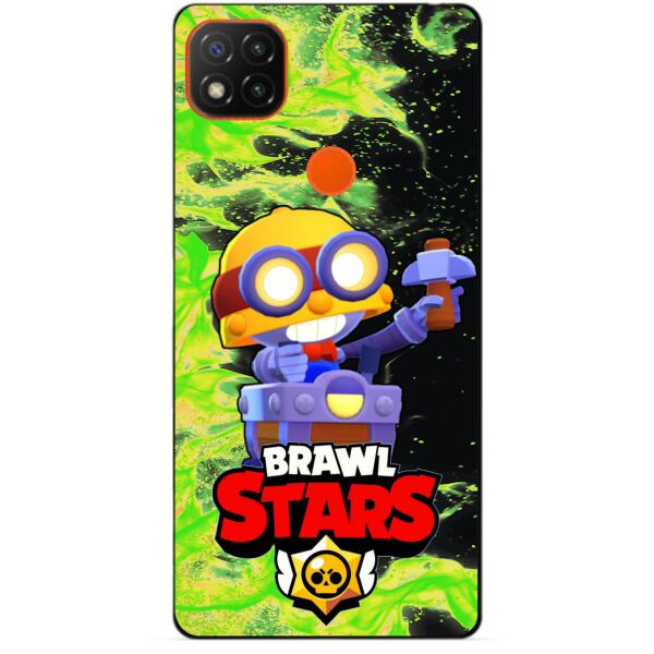 

Силиконовый чехол бампер Candy для Xiaomi Redmi 9c с Героем Brawl Stars Карл