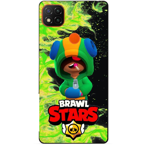 

Силиконовый чехол бампер Candy для Xiaomi Redmi 9c с Героем Brawl Stars Леон