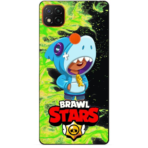 

Силиконовый чехол бампер Candy для Xiaomi Redmi 9c с Героем Brawl Stars Леон акула