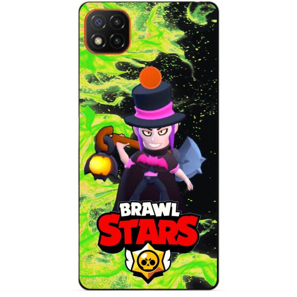 

Силиконовый чехол бампер Candy для Xiaomi Redmi 9c с Героем Brawl Stars Мортис