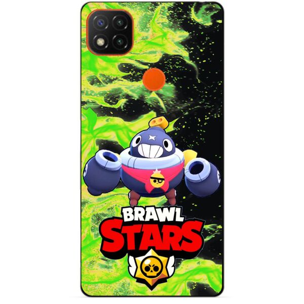 

Силиконовый чехол бампер Candy для Xiaomi Redmi 9c с Героем Brawl Stars Тик