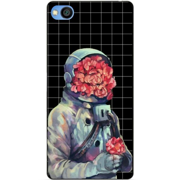 

Силиконовый чехол бампер Candy для Xiaomi Redmi Go Букет в шлеме