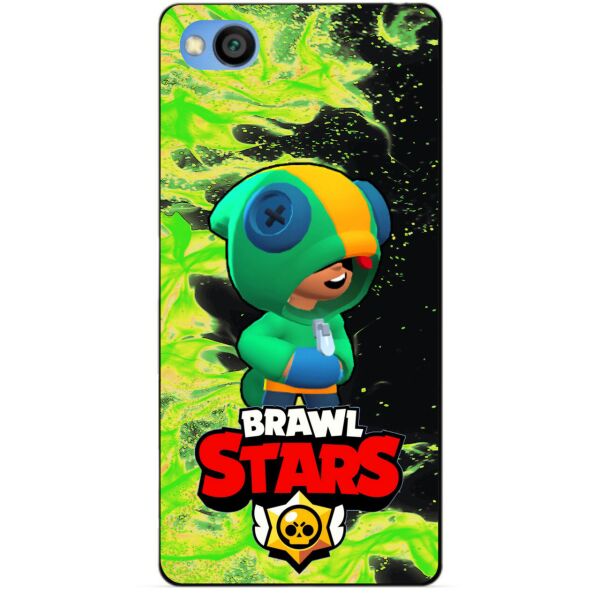 

Силиконовый чехол бампер Candy для Xiaomi Redmi GO с Героем Brawl Stars Леон Бравл