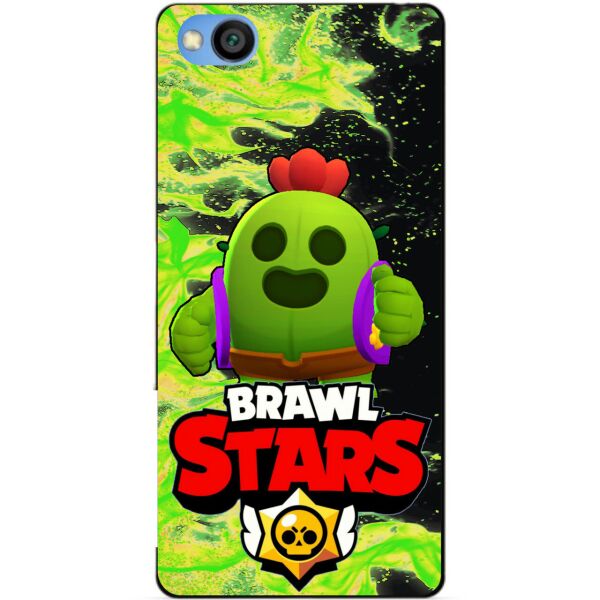 

Силиконовый чехол бампер Candy для Xiaomi Redmi GO с Героем Brawl Stars Спайк