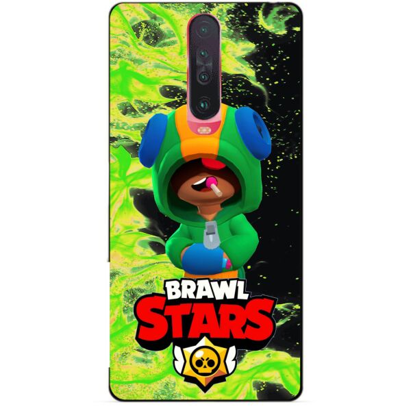 

Силиконовый чехол бампер Candy для Xiaomi Redmi K30 с Героем Brawl Stars Леон