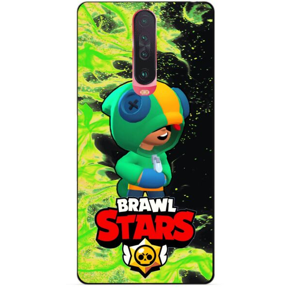 

Силиконовый чехол бампер Candy для Xiaomi Redmi K30 с Героем Brawl Stars Леон Brawl