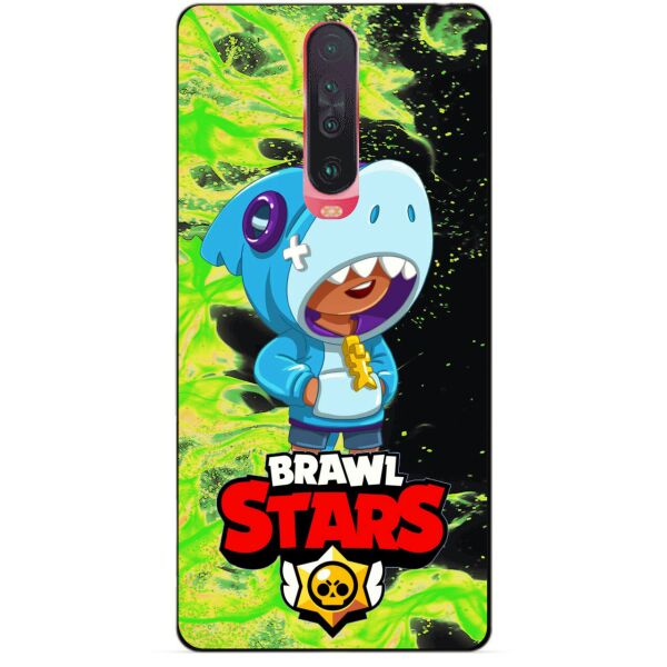 

Силиконовый чехол бампер Candy для Xiaomi Redmi K30 с Героем Brawl Stars Леон акула
