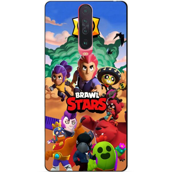 

Силиконовый чехол бампер Candy для Xiaomi Redmi K30 с рисунком Brawl Stars