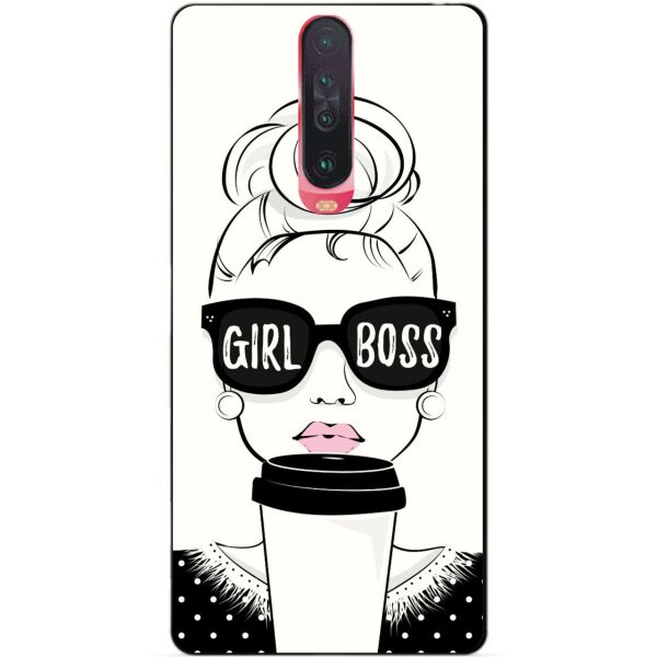 

Силиконовый чехол бампер Candy для Xiaomi Redmi K30 с рисунком Girl Boss