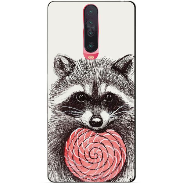 

Силиконовый чехол бампер Candy для Xiaomi Redmi K30 с рисунком Енот