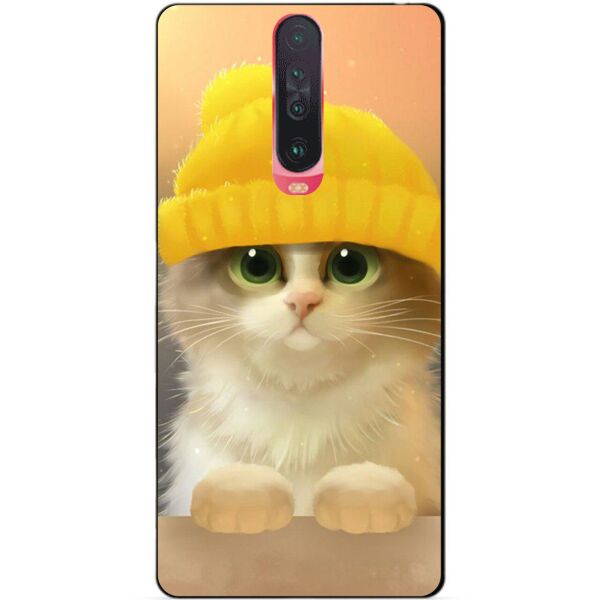 

Силиконовый чехол бампер Candy для Xiaomi Redmi K30 с рисунком Котик в шапочке