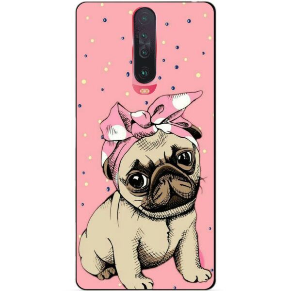 

Силиконовый чехол бампер Candy для Xiaomi Redmi K30 с рисунком Мопс