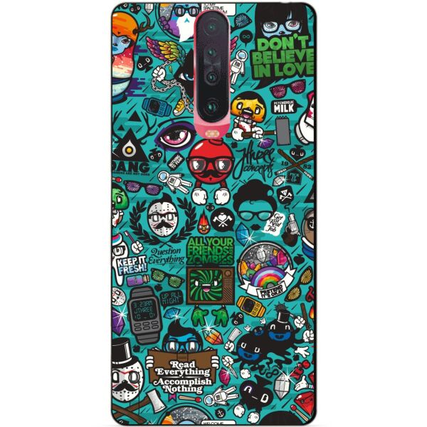 

Силиконовый чехол бампер Candy для Xiaomi Redmi K30 с рисунком Стикеры