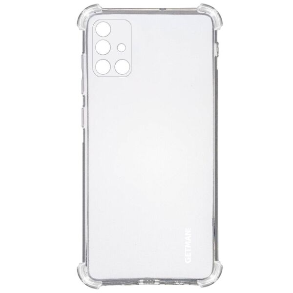 

Чехол GETMAN Ease logo усиленные углы для Samsung Galaxy M51 Прозрачный