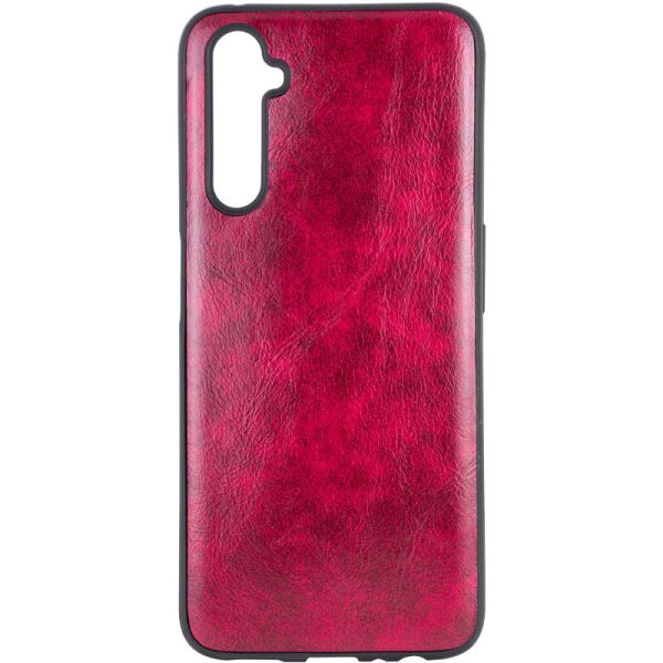 

Чехол Epik Lava для Realme 6 Pro Кожаный Малиновый