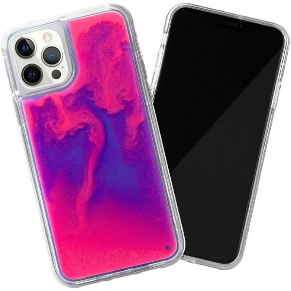 

Чехол Epik Neon Sand glow in the dark для Apple iPhone 12 Pro Max неоновый Фиолетовый / Розовый