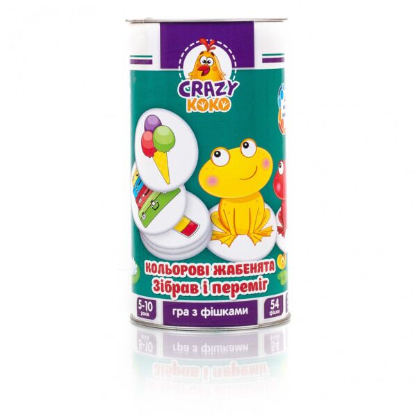 

Игра в тубусе Vladi Toys Цветные лягушата VT8020-02