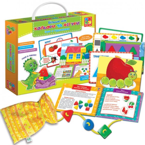 

Игра настольная Vladi Toys Больше чем Цвета и фигуры VT2801-20