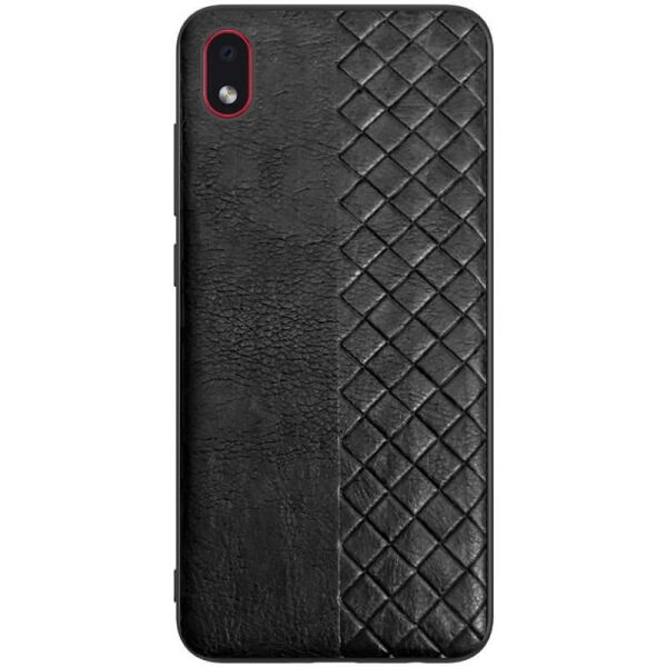 

Накладка Epik WeaveSide PU для Samsung Galaxy M01 Core / A01 Core Кожаная Черный