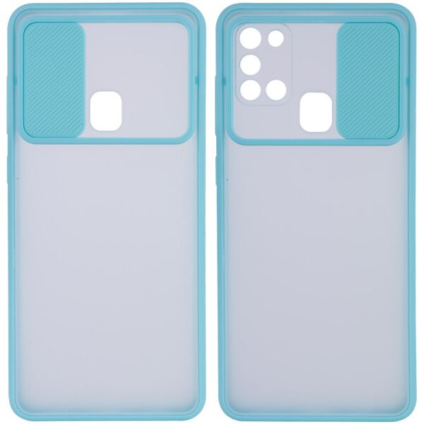 

Чехол Epik Camshield mate TPU со шторкой для камеры для Samsung Galaxy A21s Бирюзовый