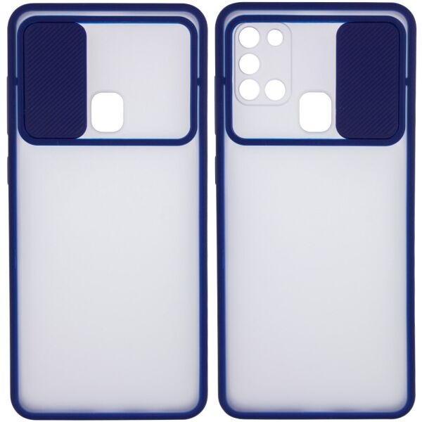 

Чехол Epik Camshield mate TPU со шторкой для камеры для Samsung Galaxy A21s Синий