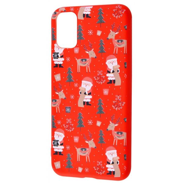 

Чехол WAVE Fancy для Samsung Galaxy S20 FE Santa Claus and Deer / Red