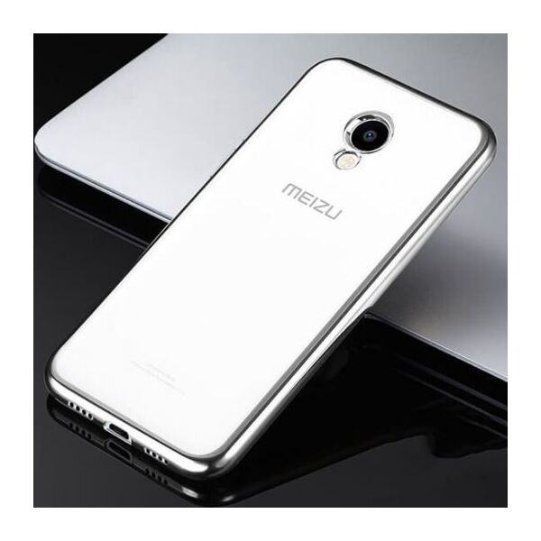 

Чехол Epik для Meizu Pro 6 с глянцевой окантовкой Серебряный