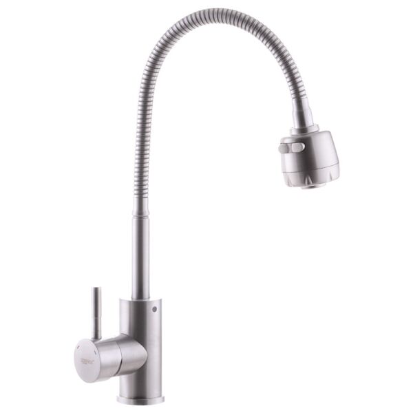 

Смеситель для кухни из нерж. стали SUS304 ZERIX SUS-011 REFLECTOR (ZX3125)