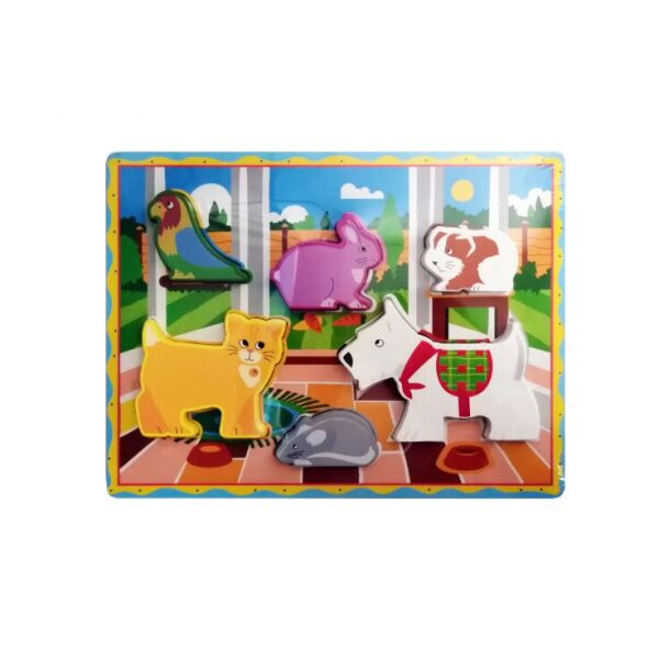 

Деревянная игрушка METR+ Домашние животные MD 2195-1
