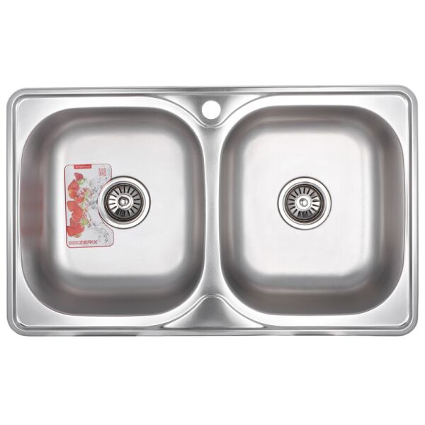 

Мойка кухонная ZERIX Z7848D-08-180MD DOUBLE (micro decor) (ZS0579)