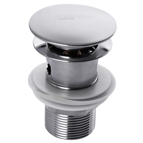 

Донный клапан с переливом (кнопка) ZERIX LR65-2 (ZX2638)