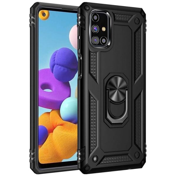 

Чехол Epik Serge Ring магнитный держатель для Samsung Galaxy M31s ударопрочный Черный