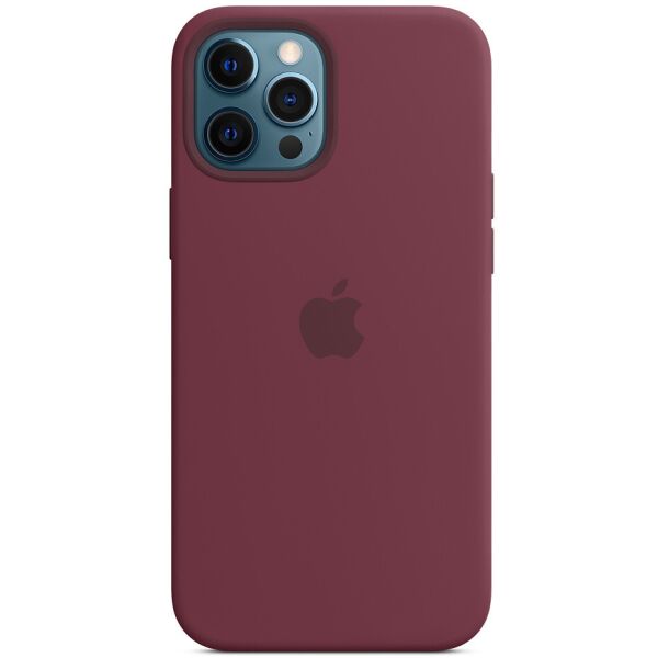 

Чехол Epik Silicone case AAA full with Magsafe and Animation для Apple iPhone 12 Pro / 12 Бордовый / Plum