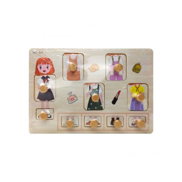 

Деревянная игрушка Рамка-вкладыш Bambi Девочка MD 2384-012