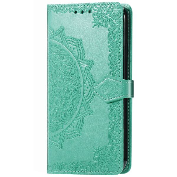 

Чехол-книжка Epik Art Case с визитницей для Oppo A15 / A15s Кожаный Бирюзовый