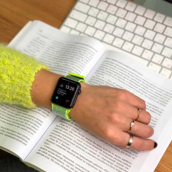 

Ремешок Epik Nylon для Apple watch 42mm/44mm Салатовый/Neon Green