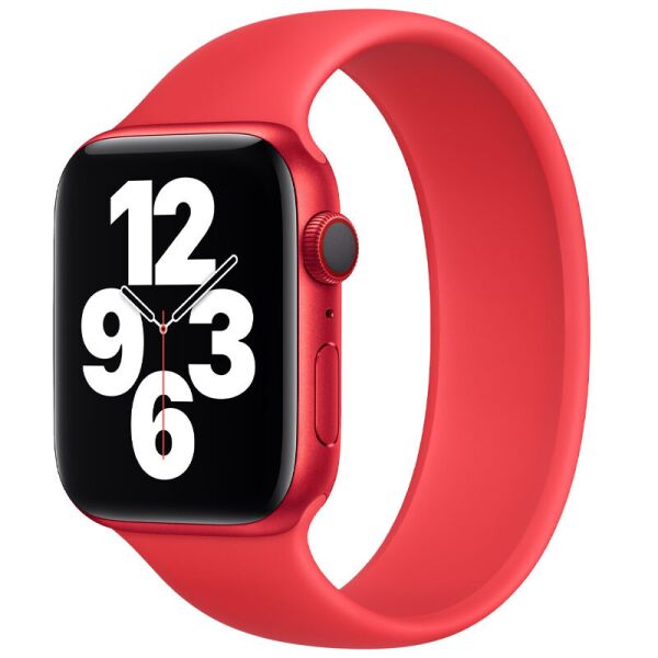 

Ремешок Epik Solo Loop для Apple watch 38mm/40mm 163mm Красный/Red